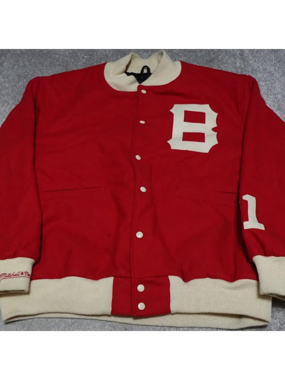 Mitchell & Ness 1939 Boston Braves Jacket Mens 56 (3XL) Cooperstown Collection